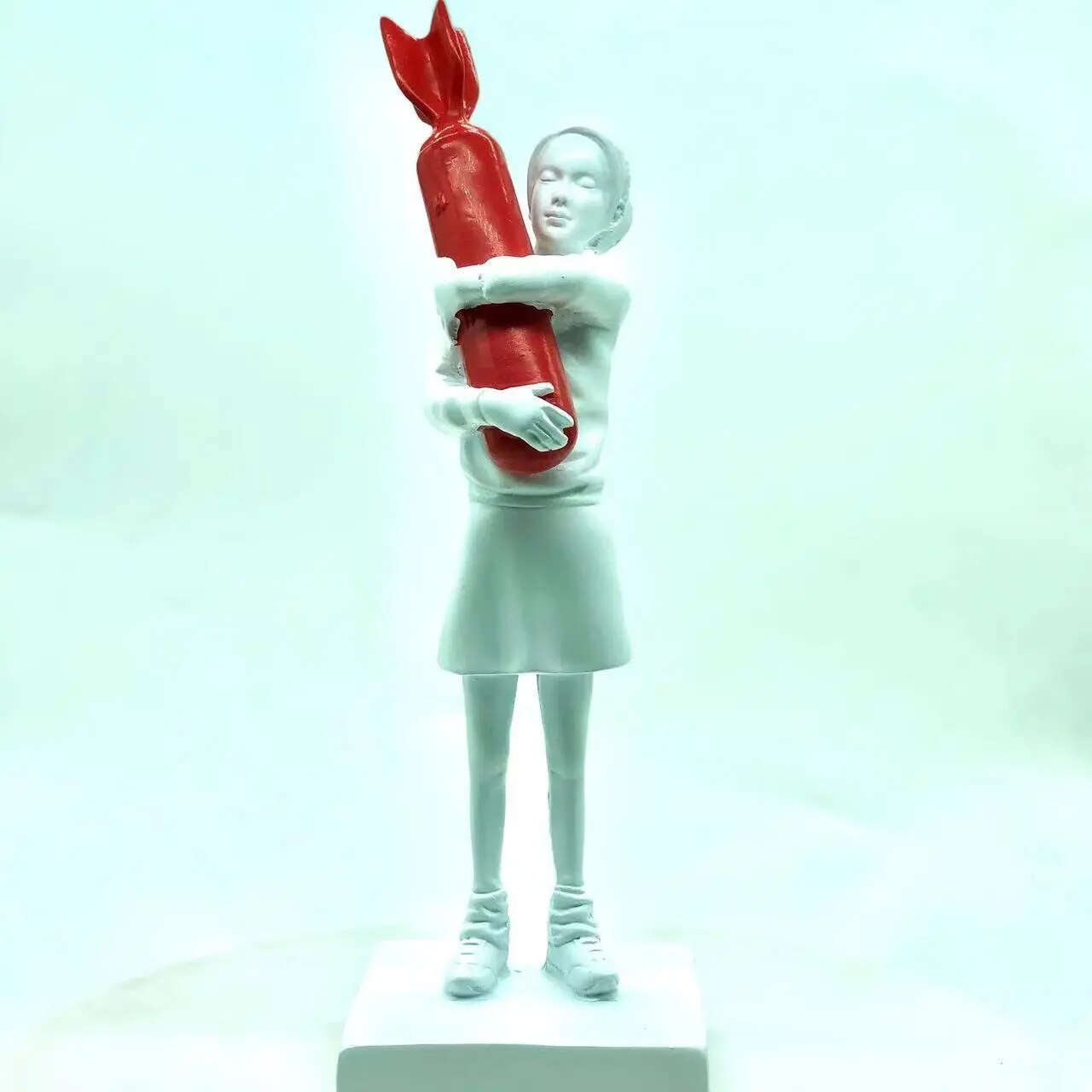 Iconic Bomb Hugging Girl Statue